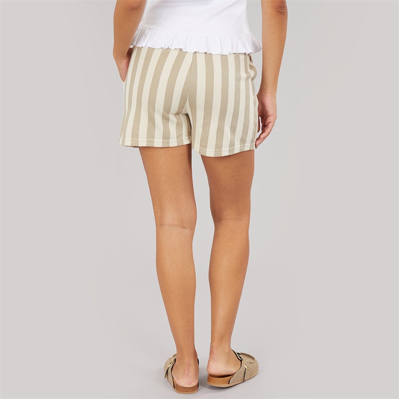 Pieces Womens Chili Stripe Shorts Crockery