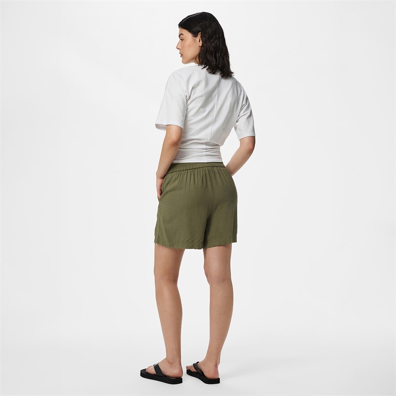 Pieces Damen Pia Shorts Deep Lichen Green