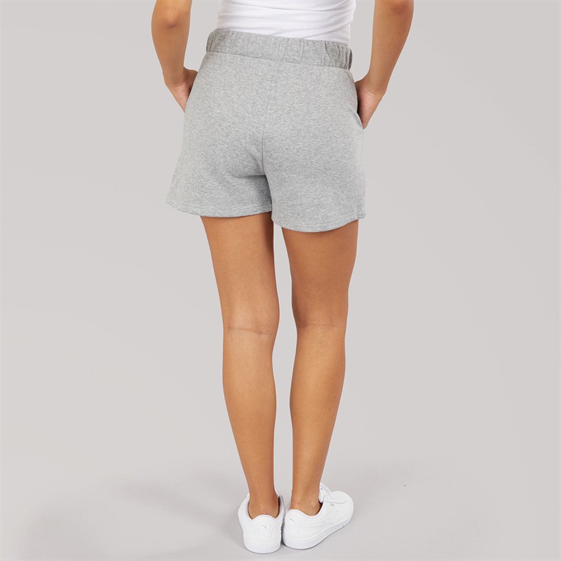 Pieces Womens Chilli String Shorts Light Grey Melange