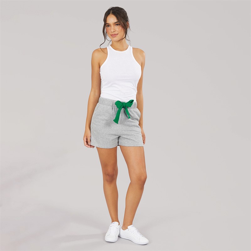 Pieces Womens Chilli String Shorts Light Grey Melange