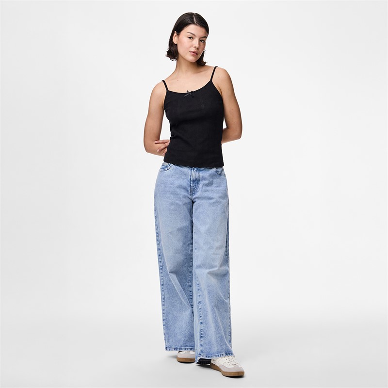 Pieces Womens Marie Vest Black