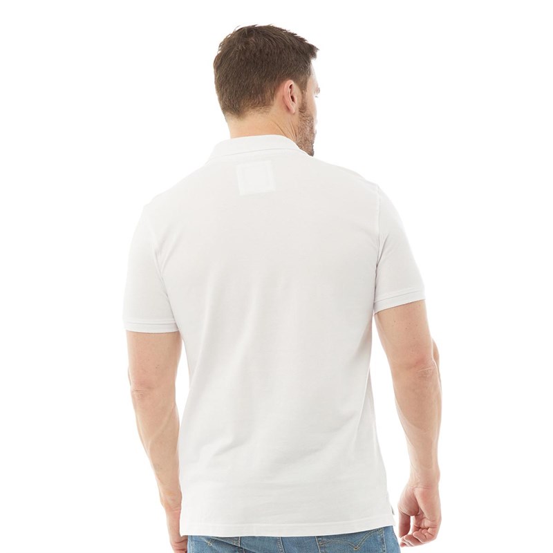 Crew Clothing Mens Melbury Polo Solid White