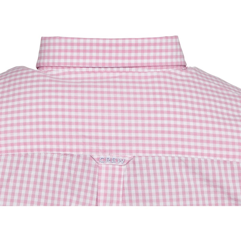 Crew Clothing Mens Classic Gingham Long Sleeve Shirt Pink