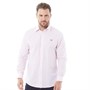 Crew Clothing Mens Stripe Long Sleeve Shirt Pink