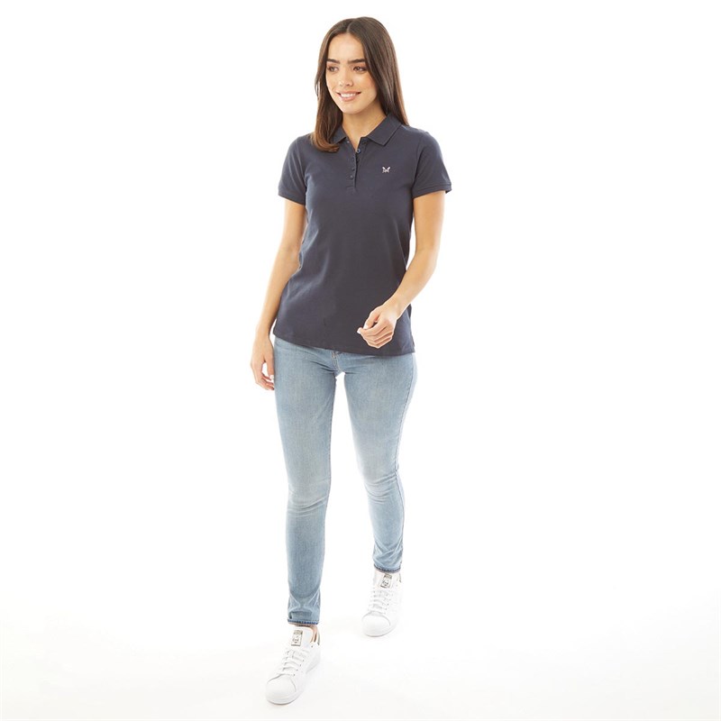 Crew Clothing Womens Exmouth Polo Navy