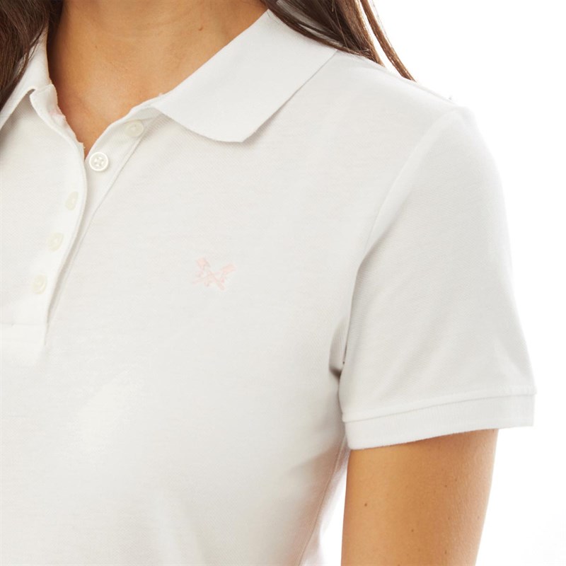 Crew Clothing Womens Exmouth Polo White