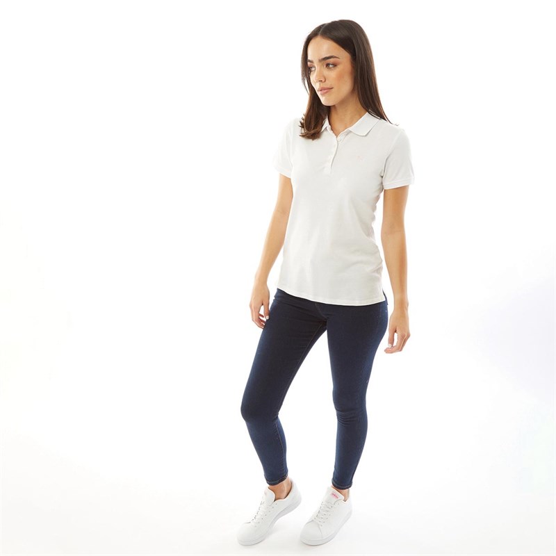 Crew Clothing Womens Exmouth Polo White
