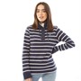 Crew Clothing Womens Toggle Stripe Sweatshirt Navy/White