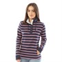 Crew Clothing Womens Toggle Stripe Sweatshirt Navy/Pink