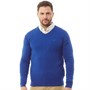 Crew Clothing Męskie Bluzy V-Neck Kobalt