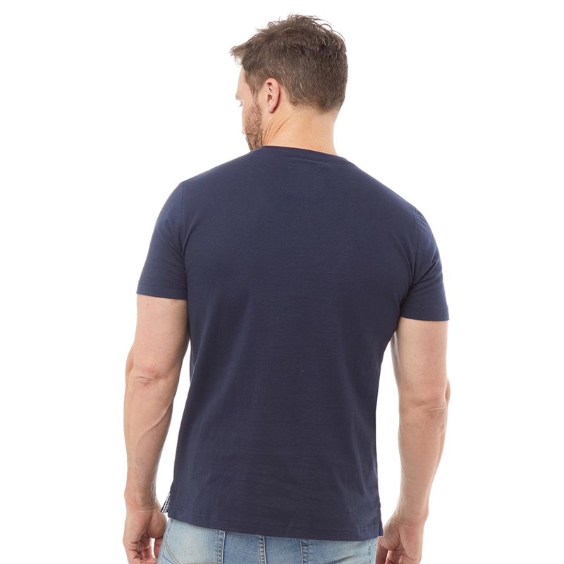 Buy Crew Clothing Mens Round Neck T-Shirt Navy