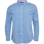Crew Clothing Herre Classic Gingham Langærmet shirts Blå Ternet