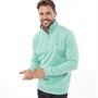 Crew Clothing Mens 1/2 Zip Solid Sweatshirt Winter Green