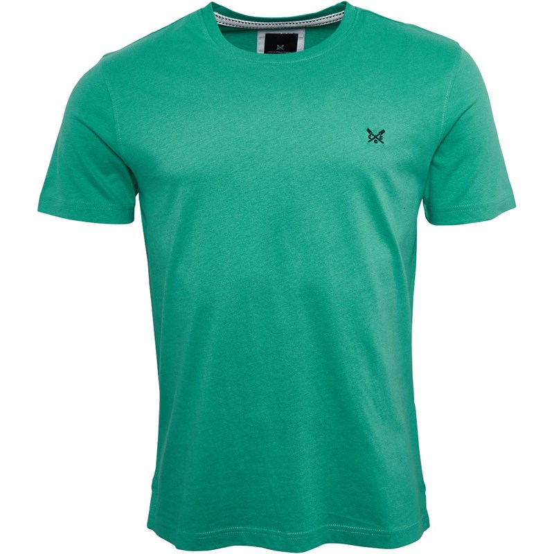Crew Clothing Herre Round Neck T-shirts Grøn