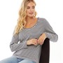 Crew Clothing Hauts Décontractés Frill Neck Breton Femme Bleu Marine