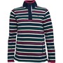 Crew Clothing Womens Stripe Pique Sweatshirt Navy Base/Multi
