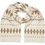 Crew Clothing Womens Fairisle Scarf Ivory