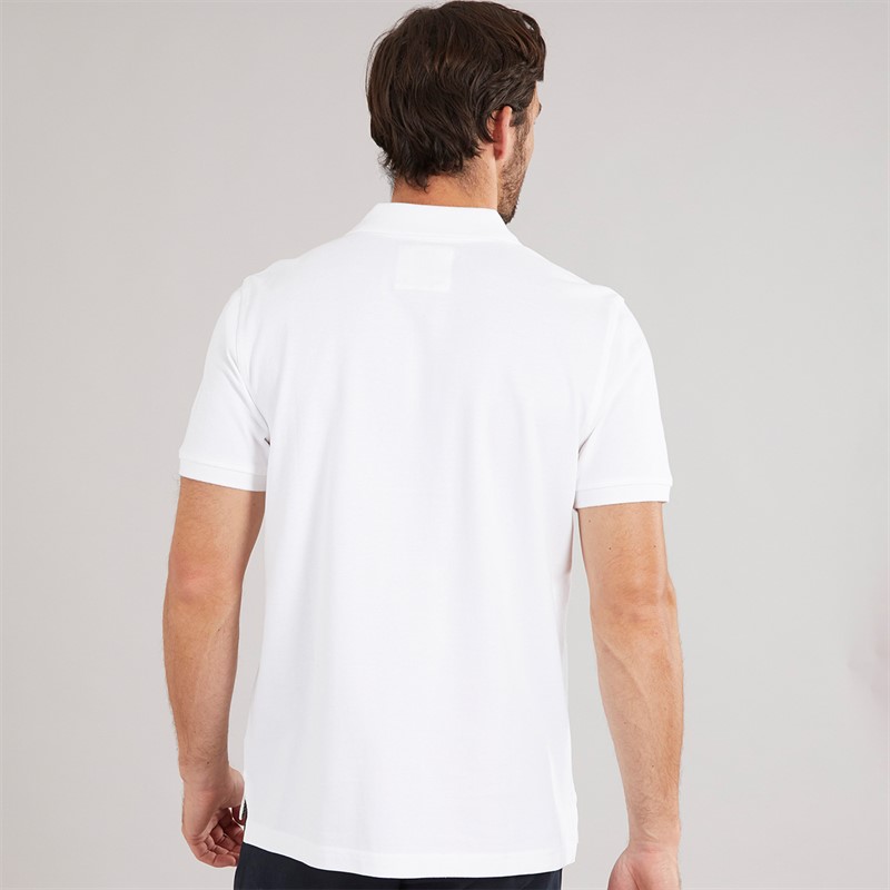 Crew Clothing Mens Melbury Solid Polo Shirt White