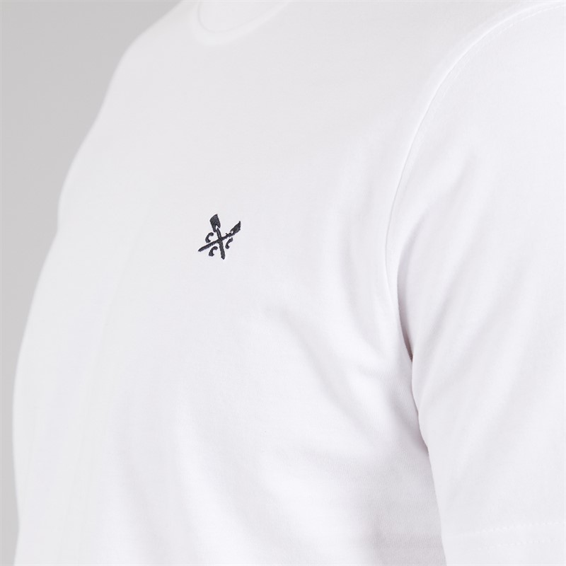 Crew Clothing Mens Round Neck T-Shirt White