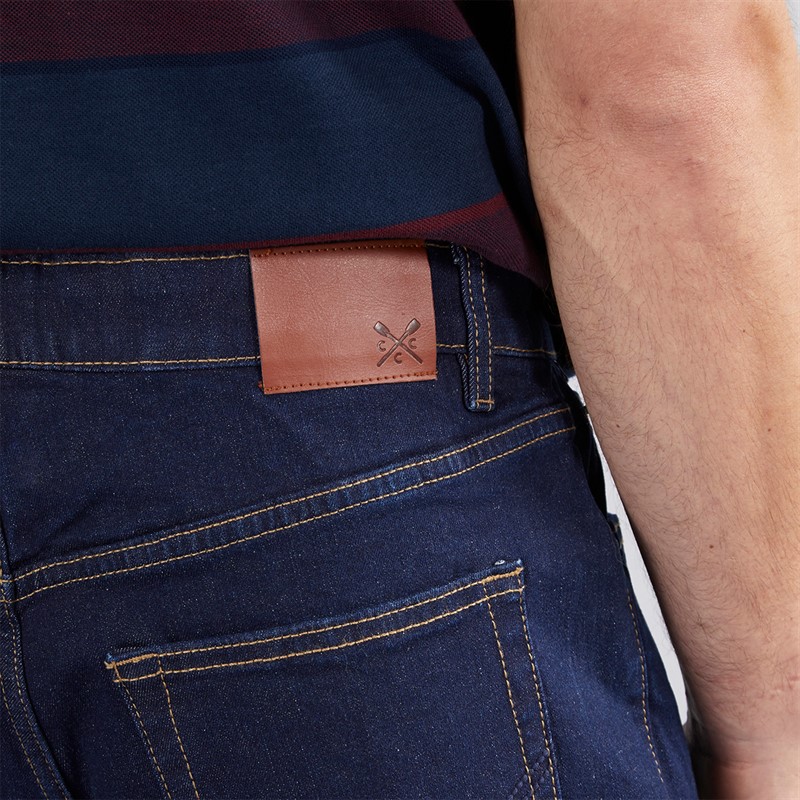 Crew Clothing Mens Straight Leg Jeans Indigo