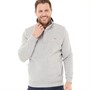 Crew Clothing Mens 1/4 Zip Quilted Sweatshirt Grey Marl