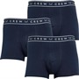 Crew Clothing Mens Three Pack Solid Boxers Navy