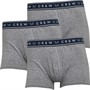 Crew Clothing Mens Three Pack Solid Boxers Grey Marl