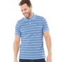 Crew Clothing Mens Stripe Polo Provence/Navy/White