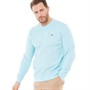 Crew Clothing Mens Pique Crew Neck Sweatshirt Maine Blue