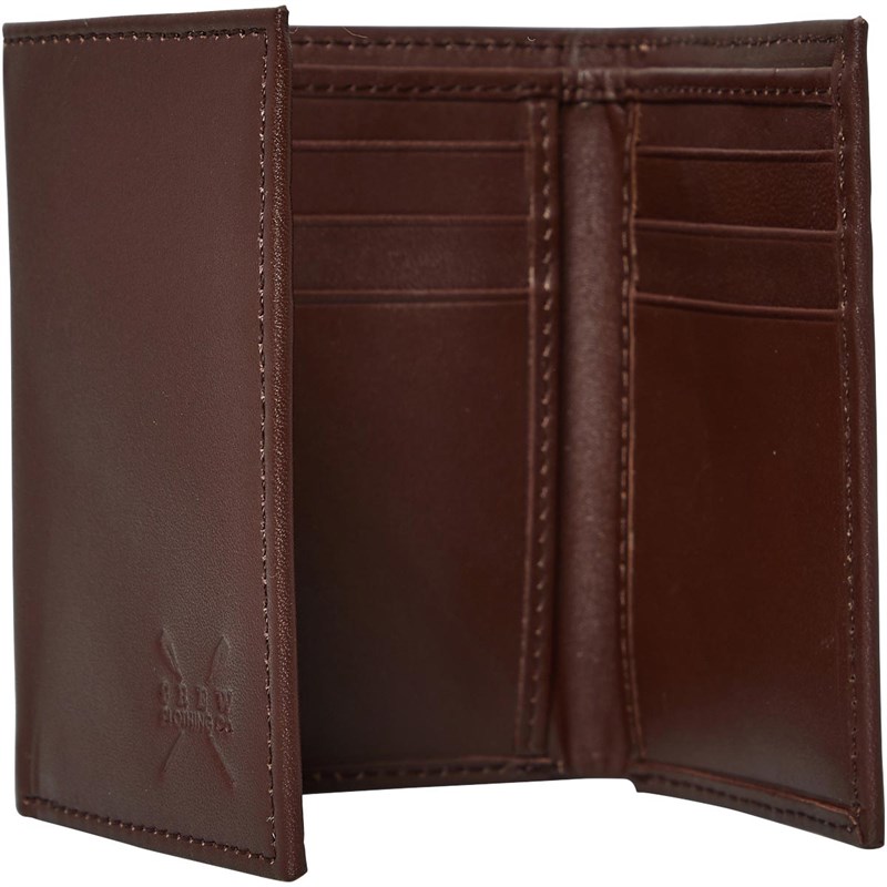 Crew Clothing Mens Holmes Wallet Brown/Chocolate