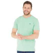 Crew Clothing Mens Round Neck T-Shirt Dusty Jade