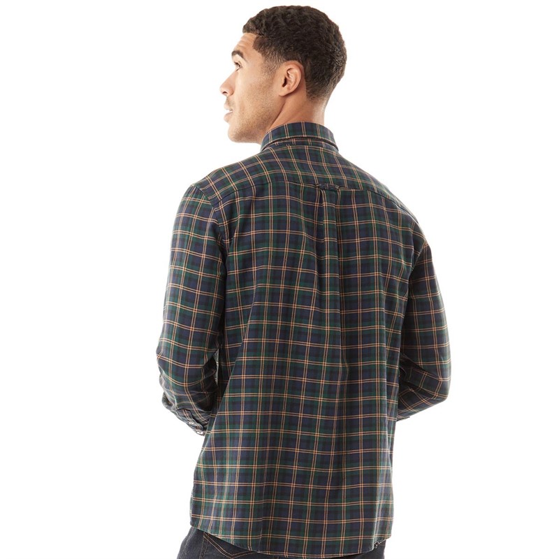Crew Clothing Mens Multi Check Shirt Navy