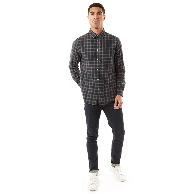 Buy Crew Clothing Mens Multi Check Shirt Navy