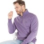 Crew Clothing Mens 1/2 Zip Solid Sweatshirt Mulled Grape