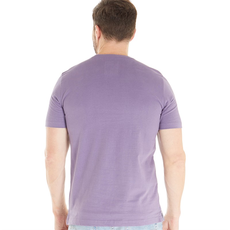 Crew Clothing Mens Round Neck T-Shirt Mulled Grape