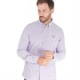 Crew Clothing Mens Oxford Slim Fit Long Sleeve Shirt Mulled Grape