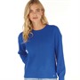 Crew Clothing Womens Pointelle Knit Jumper Royal Blue