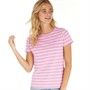 Crew Clothing Womens Stripe T-Shirt Mauve