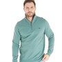 Crew Clothing Mens 1/4 Zip Solid Sweatshirt Sage