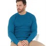 Crew Clothing Mens Textured Crew Neck Jumper Jewl Sea Marl