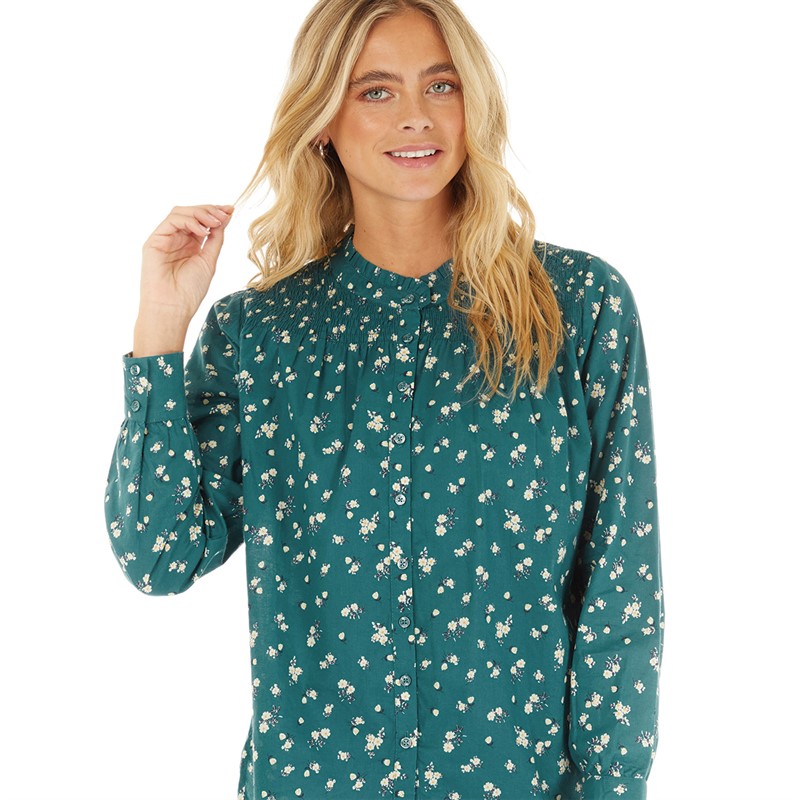 Crew Clothing Womens Jen Blouse Shaded Spruce Base