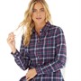 Crew Clothing Womens Flannel Check Shirt Navy/Rasberry/Pink