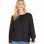 Crew Clothing Womens Long Sleeve Print Blouse Black/Gold