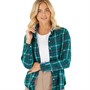 Crew Clothing Womens Flannel Check Shirt Shaded Spruce/Pink/Navy