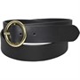 Crew Clothing Womens Cox Leather Belt Black