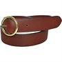 Crew Clothing Womens Cox Leather Belt Tan