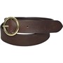 Crew Clothing Womens Cox Leather Belt Brown