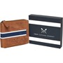 Crew Clothing Mens Port Leather Wallet Tan