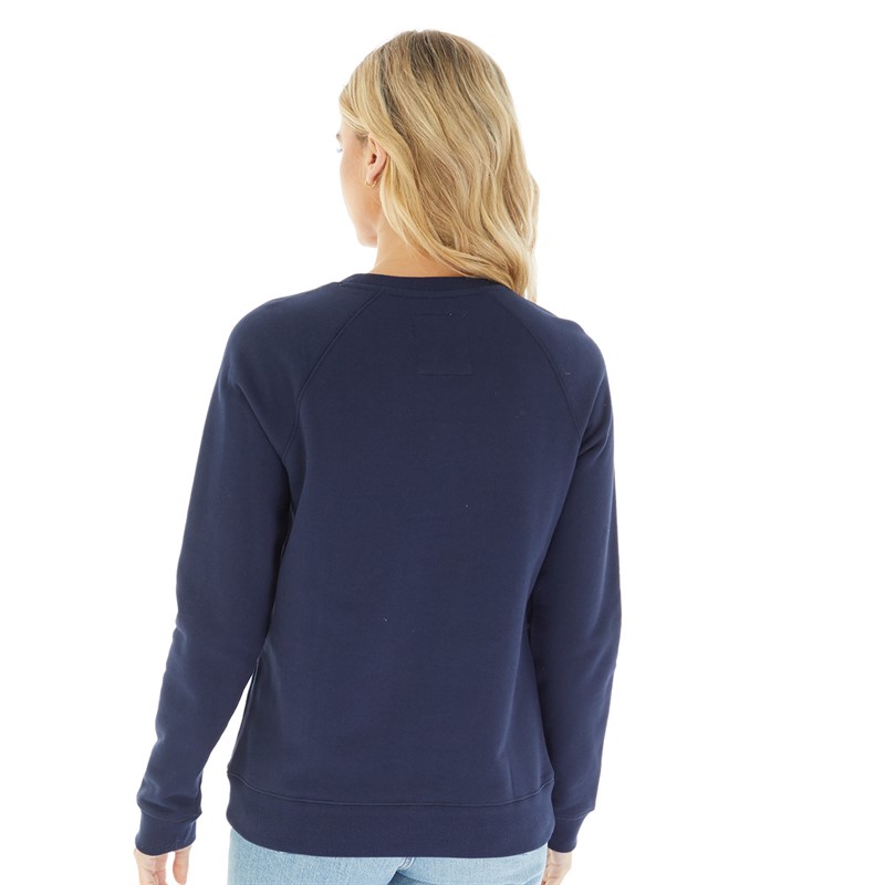 Crew Clothing Womens Crew Neck Sweatshirt Navy