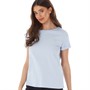 Crew Clothing Womens Roll Sleeve Round Neck T-Shirt Fresh Blue